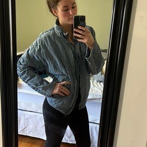 Free people Jean jacket puffer